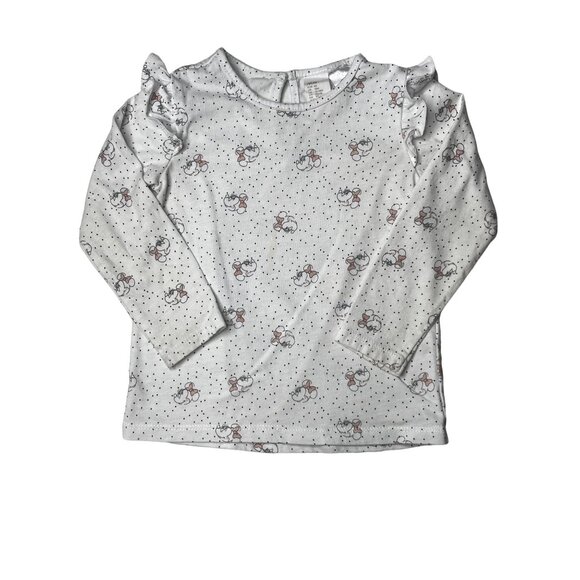 H&M Disney Toddler's 18M 2 Piece Pinafore Long Sleeve Top - Picture 2 of 11